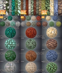 2套手绘风格贴图素材合集 CGTrader – Stylized Hand Painted Textures Collection 2