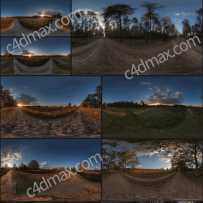 7组自然草地环境高动态HDR素材 HDR Pack 001 Meadow – HDRI Hub