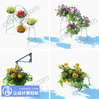 园林植物花园花艺3DMAX模型