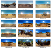 30张沙漠自然夏季HDRI图 沙漠HDRI包