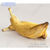 Octane工程模型-食物模型香蕉模型水果模型oc工程