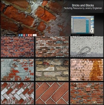 砖块纹理贴图 Bricks and Blocks Texturing Resource by Jeremy Engleman