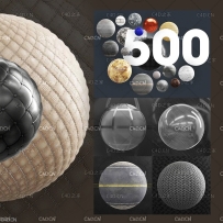 500个金属 布料织物 大理石 道路路面贴图素材 CGAxis – Physical 2 (4k Textures)