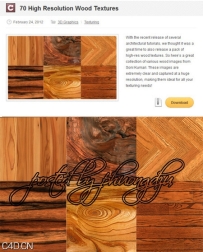 高分辨率木材纹理 CGTuts & 70 High Resolution Wood Textures