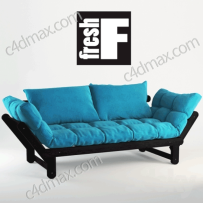 国外现代休闲沙发椅子3D模型版本2014