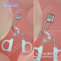 C4DOC工程-睫毛夹Octane工程睫毛夹模型化妆品工具模型